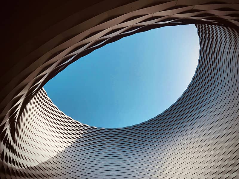 The building of Messe Basel against the sky