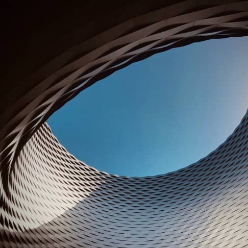 The building of Messe Basel against the sky